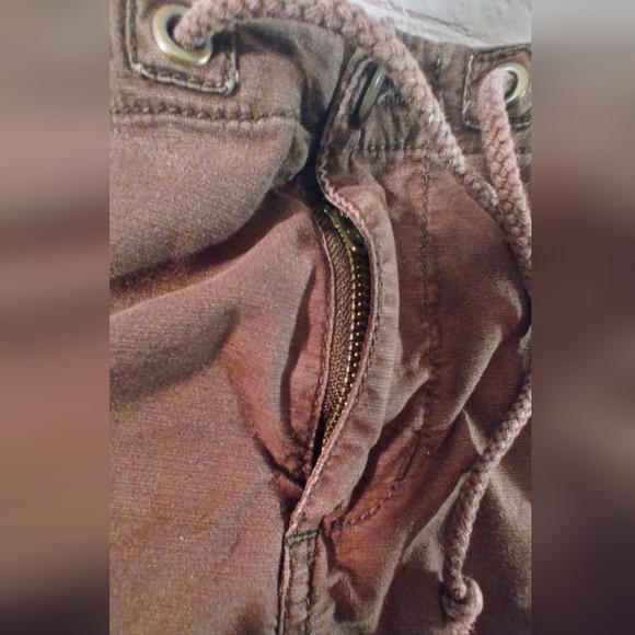 Prana Breathe Womens Cargo Brown Hiking Cinch Organic Cotton Shorts 10 - Picture 11 of 16